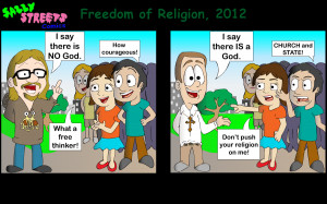 and humanists want to portray themselves as not having any religion ...