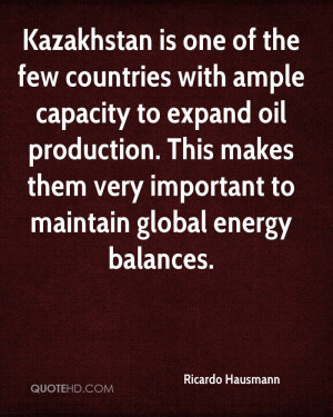 Kazakhstan is one of the few countries with ample capacity to expand ...