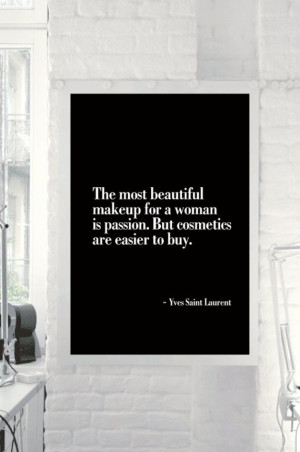 Yves Saint Laurent Quote Typography Print Wall by TheMotivatedType, $9 ...