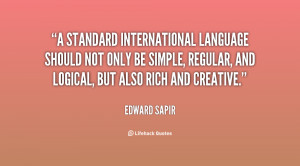 standard international language should not only be simple, regular ...