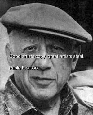 Pablo picasso, quotes, sayings, good and great artists, wisdom