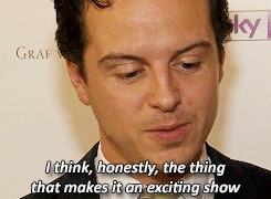 gif mark gatiss andrew scott yeah you two are great