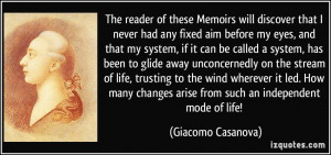 More Giacomo Casanova Quotes