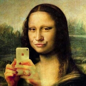 Duck lips mona lisa