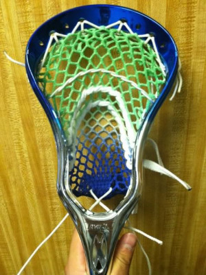... Missing the game... just a quick stringing... Reppin East Coast Mesh