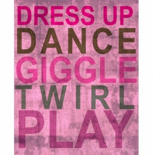 love this dress up canvas for a girl's room!