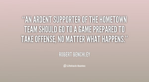 ... go to a game prepared to take offense, no matter what happens
