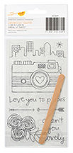 ... - Amy Tangerine Collection - Yes, Please - Rub On Transfers - Dream