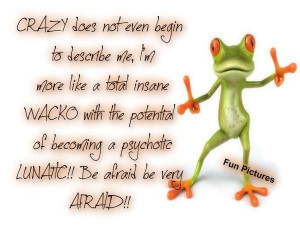 Crazy Does Not Even Being To