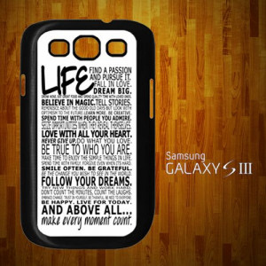N2032 LIFE QUOTE Samsung Galaxy S3 Case | statusisasi - Accessories on ...