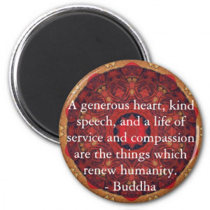 buddha_compassion_quote_quotation_fridge_magnet ...