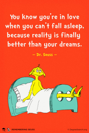Dr Seuss Quotes Love Dream Dr seuss you know you're in