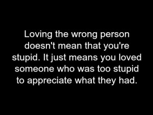 Loving the wrong person