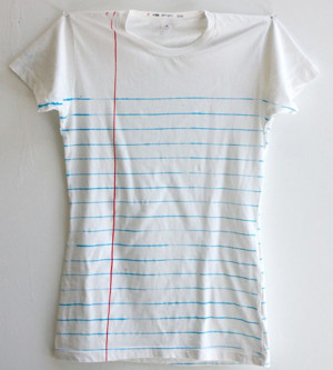 Women's Loose Leaf Notebook Paper Print T-Shirt | Women's Clothing | E ...