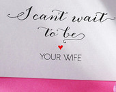 can t wait to be your wife groom card