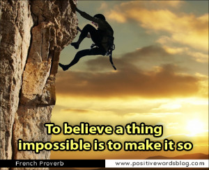 Believe in the Impossible.....