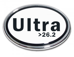 Ultra Marathon >26.2 Chrome Auto Emblem