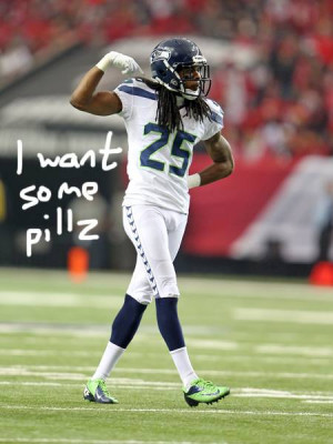 Richard Sherman seems to think that half the league is on Adderall ...