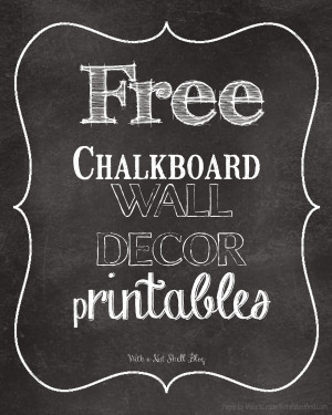 Free Printable Wall Decor