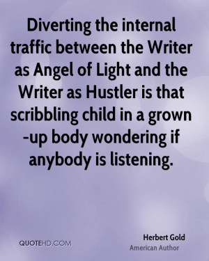 Diverting the internal traffic between the Writer as Angel of Light ...