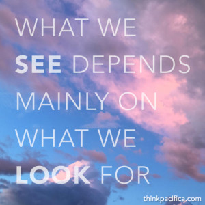 What We See Depends On What We Look For