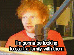 gif ed sheeran Teddy Sheeran crying because of Ed's perfection