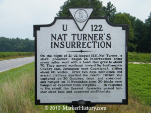 Nat Turner’s Insurrection Marker, U-122