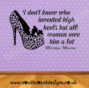 leopard-print-shoe-marilyn-monroe-quote-i-don-t-know-who-invented-high ...