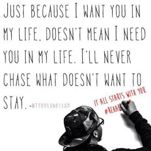 ... to please people that can't be pleased. Friendship is a two way street