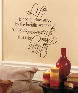 Sentiment Wall Quote is a an easy and touching way to accent a space ...