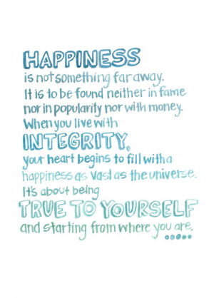 quotes happiness watercolor