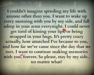 Stay by my side♡