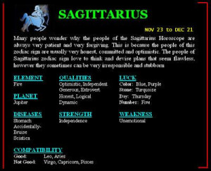 personality of sagittarius zodiac