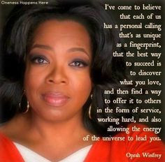 Oprah; advice for my teens More