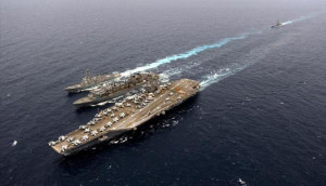 Amerika Serikat akan menyiagakan kapal induk USS John C Stennis di ...