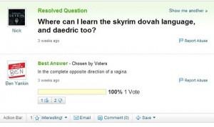 Funny photos funny Skyrim video game language