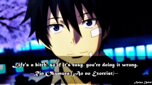 Rin Okumura Ao no Exorcist Quotes