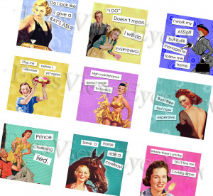 Vintage Women Funny Sayings...