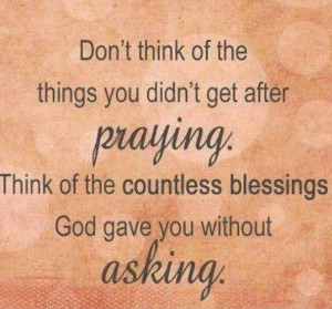 God Gave You Without Asking