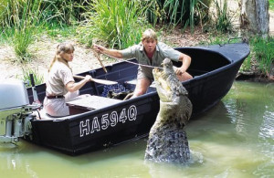 ... Irwin and Terri Irwin in The Crocodile Hunter: Collision Course (2002