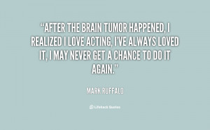Mark Ruffalo Brain Tumor