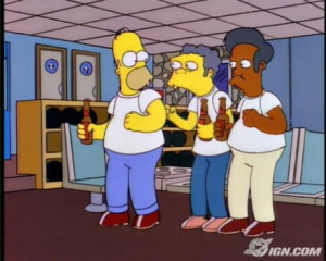 moe goodness is homer s nonchalant reaction he s probably used to moe ...