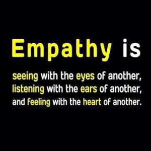 We need more empathy for one another.