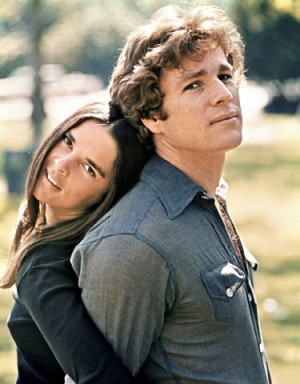 Ryan O'Neal and Ali MacGraw in 