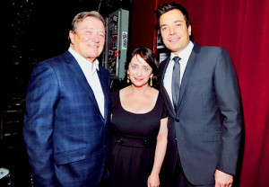 Steve Kroft, Rachel Dratch and Jimmy Fallon attend the 2012 Writers ...