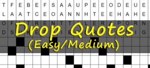 Printable Drop Quote Puzzles