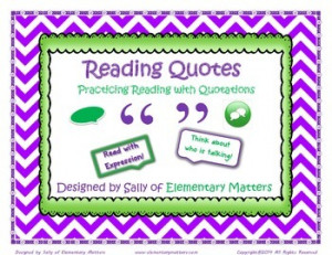 Reading Quotes - Practicing Quotations
