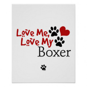 Love Me, Love My Boxer Poster