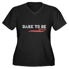 Unique Positive quotes Women's Plus Size V-Neck Dark T-Shirt