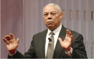 ... General Colin Powell made the transformation from a human being to